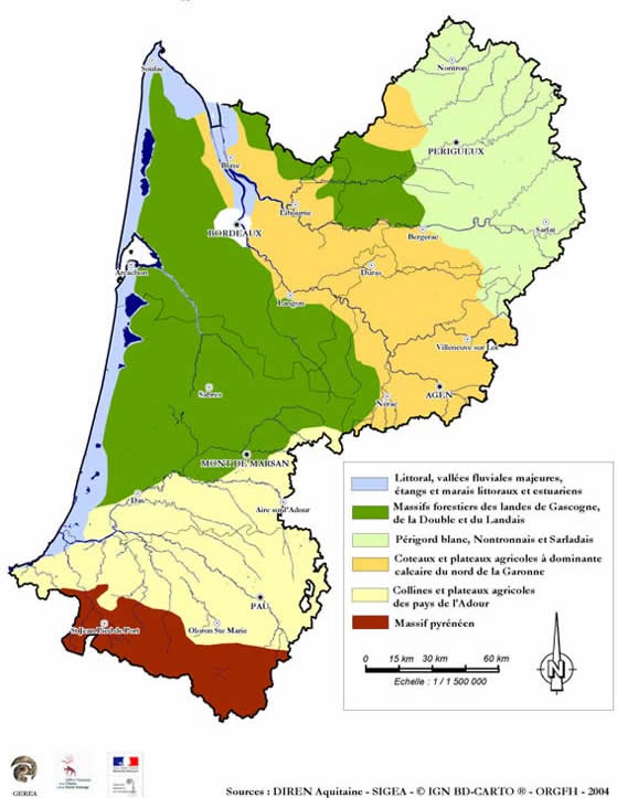 Unités territoriales ORGFH